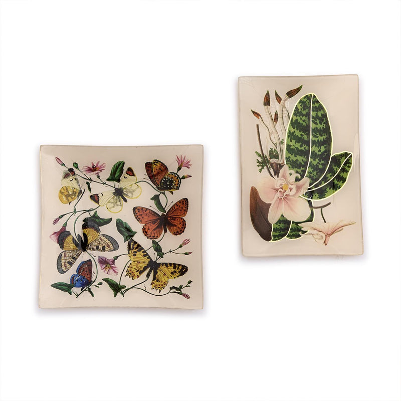 Two's Company Butterfly & Botanical Tray