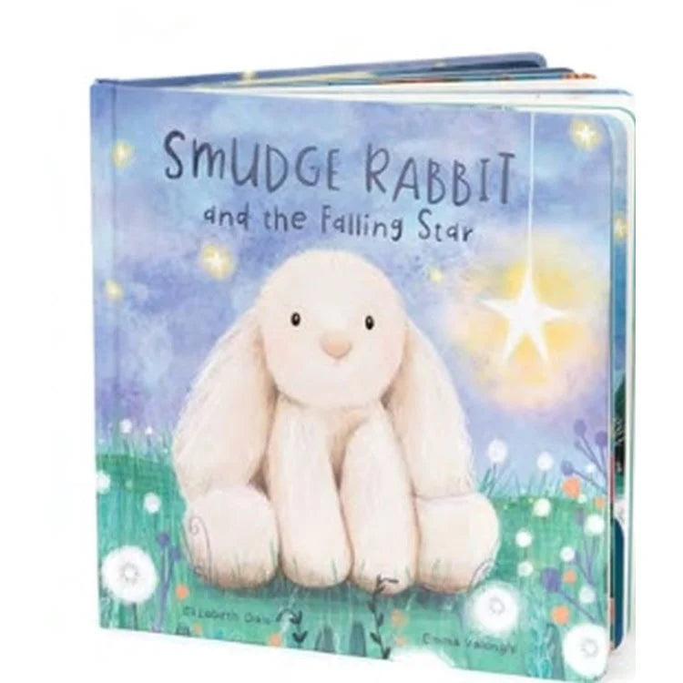 Jellycat Smudge Rabbit and Falling Star Book